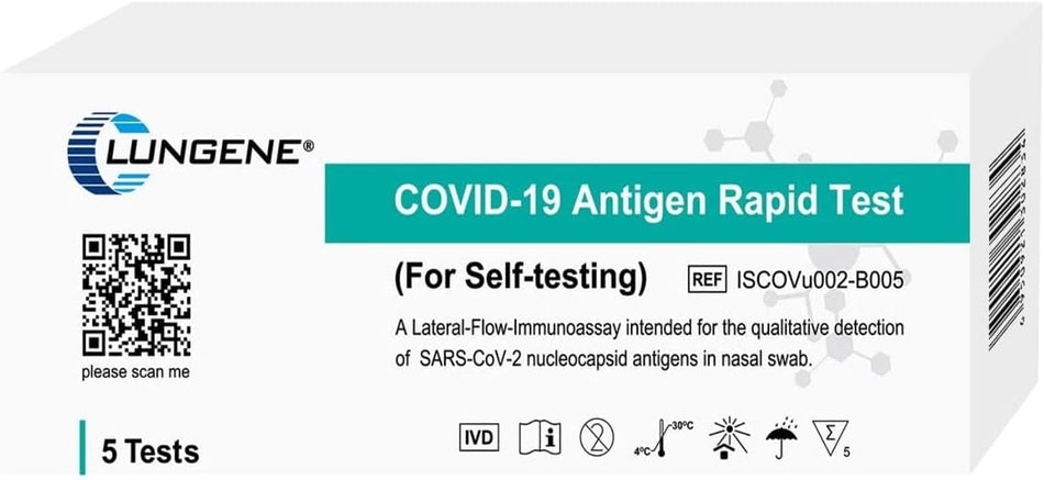 CLUNGENE COVID-19 Rapid Antigen Test (5 Tests/Box)