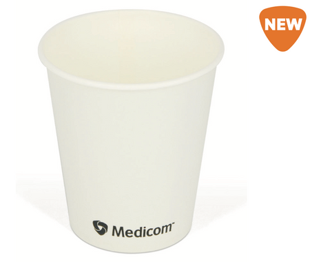 Disposable 7oz paper cups 210ml bulk carton of 1000 dental and medical rinse cups designed to fit universal cup dispensers leak resistant eco friendly
