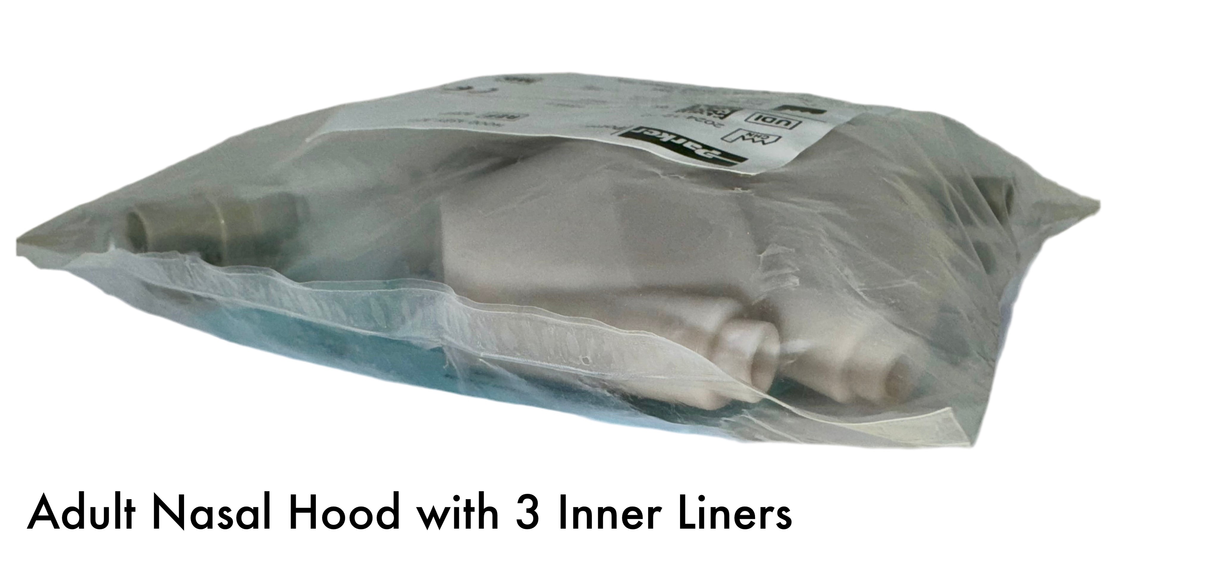 Adult Nasal Hood with 3 Inner Liners