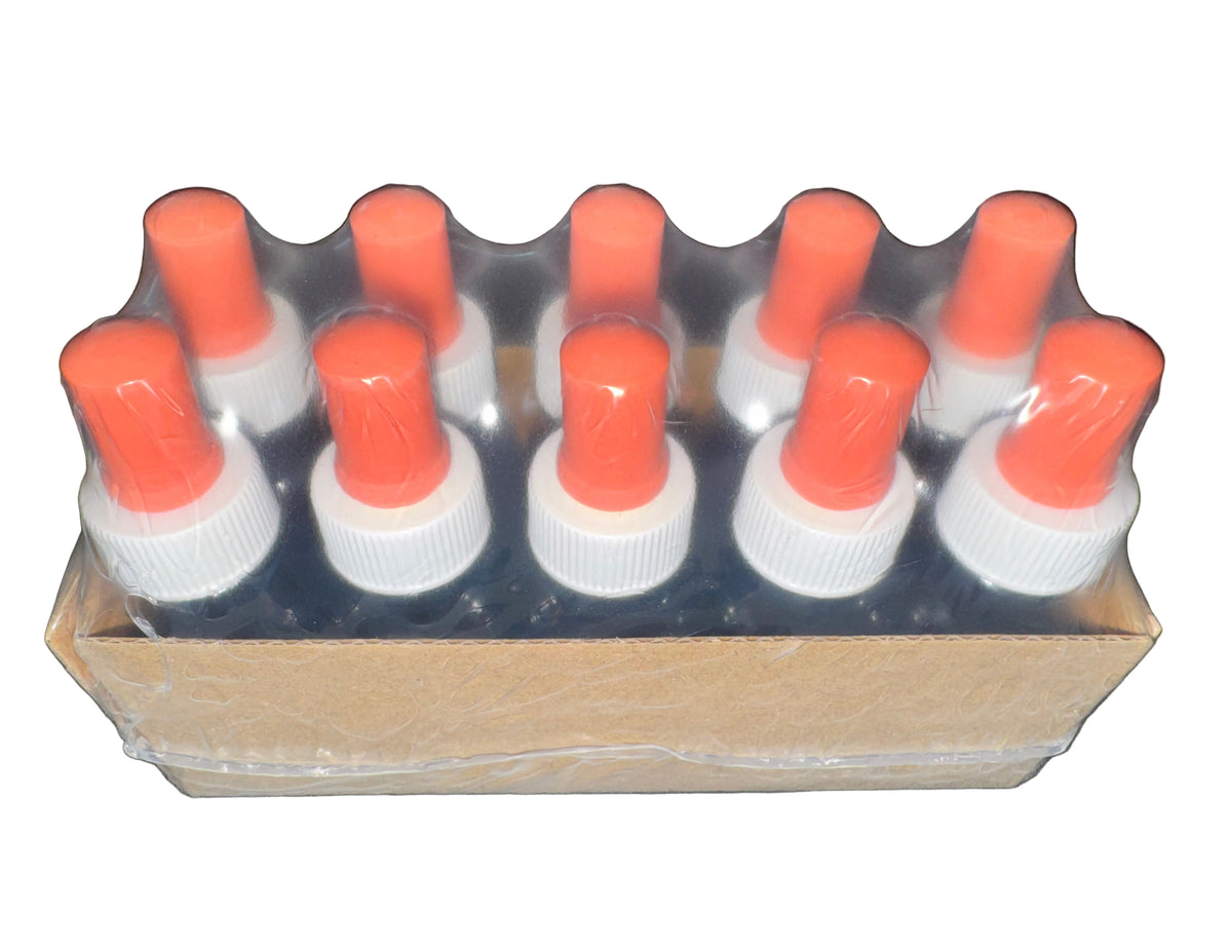 Amber Dropper Bottles - 15ml 10pk