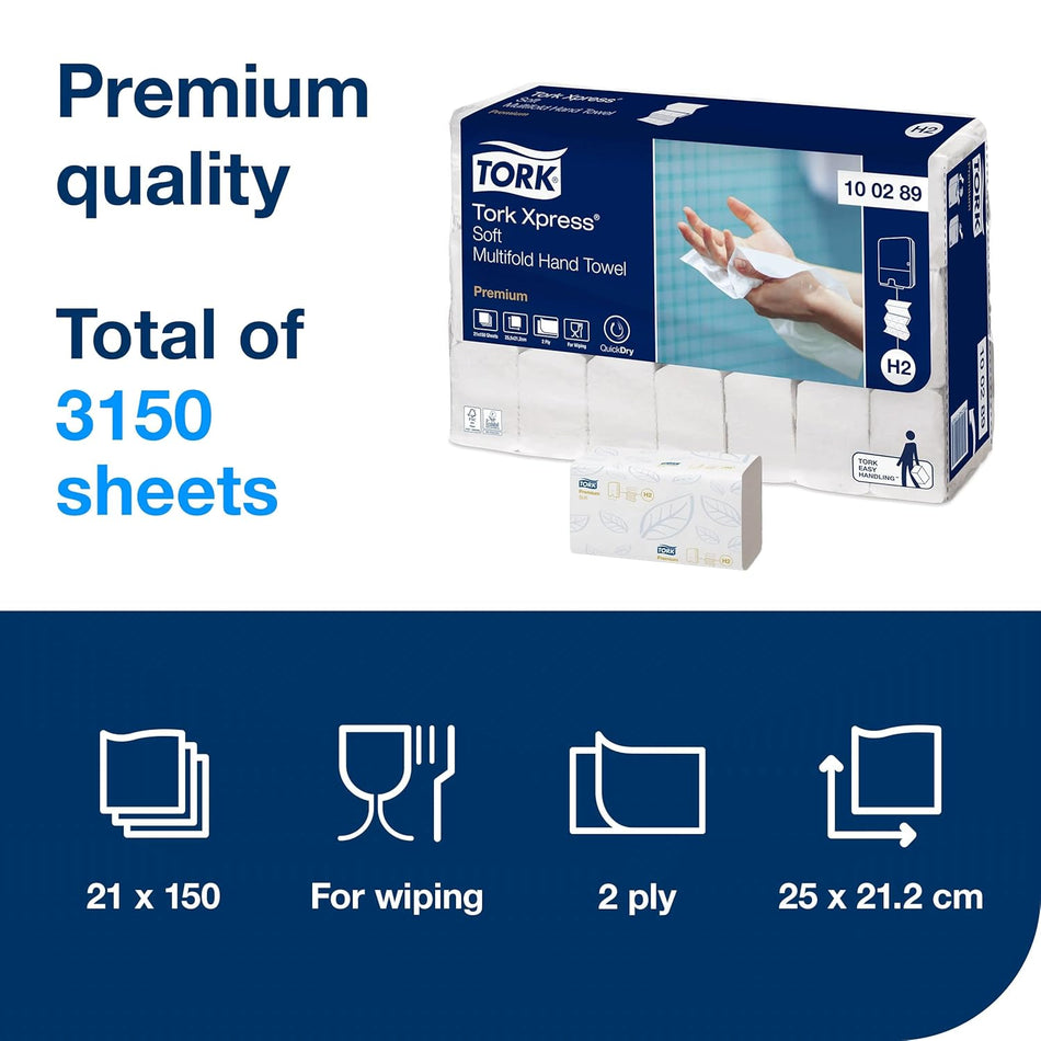 Paper Towel - Tork H2 Extra Soft Premium 2ply