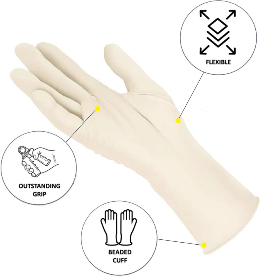 Latex Premium Gloves Lightly Powdered