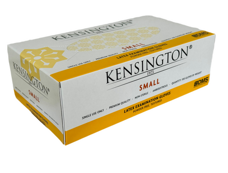 Kensington small latex examination gloves