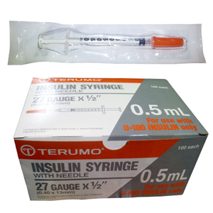 Insulin Syringes with Needle (FOR HEALTHCARE PROFESSIONAL/COMPANY ONLY)