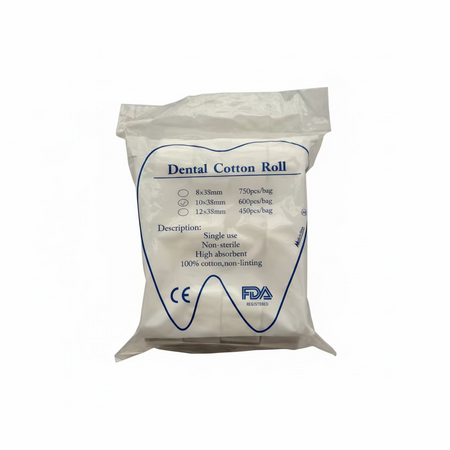Absorbent Cotton Rolls Dental Medical Oral Care Supplies - Size 2 38x10mm 600 Pack Australia | Hospital Aged Care Veterinary Use