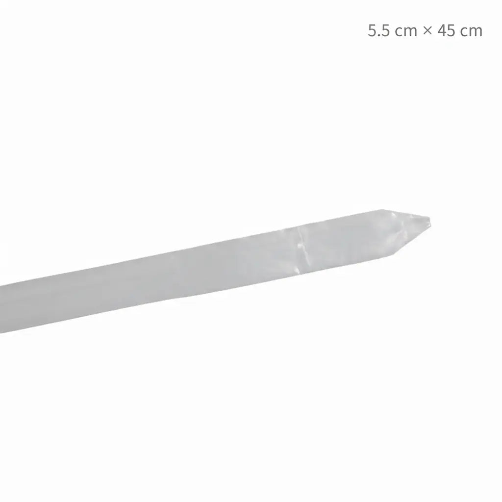 Clear plastic Handpiece Barrier Sleeve suitable for most standard dental handpieces, 5.5 cm × 45 cm, BF-2000.