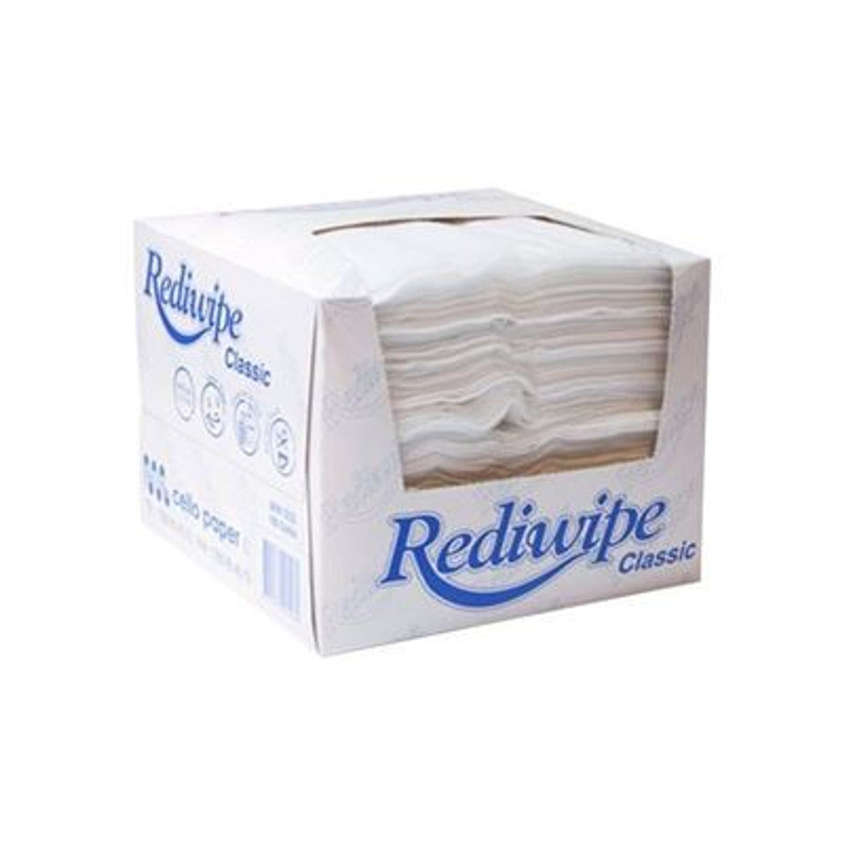 Cello Rediwipe Classic low-lint patient care cloth 32 x 33cm 100 pack for dental medical and aged care use in Australia
