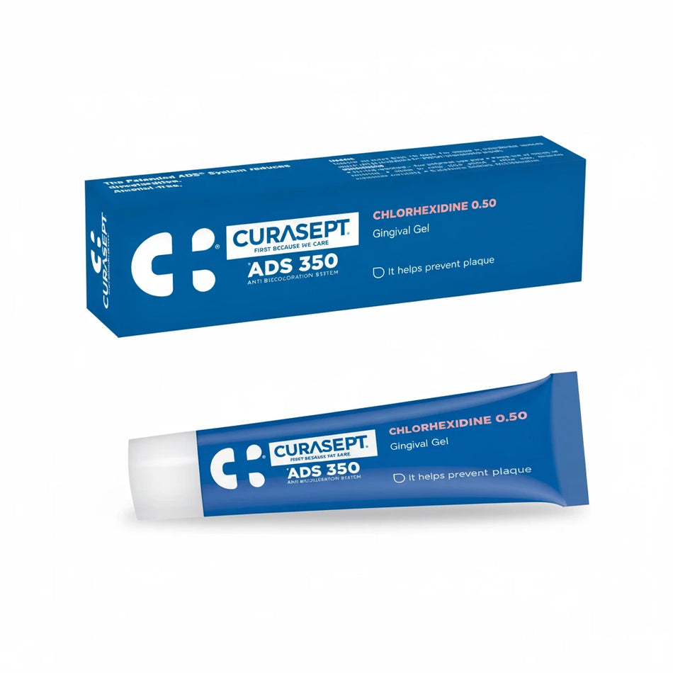 Curasept 0.5% Chlorhexidine Gel 30ml – smooth-flowing, alcohol-free, non-staining gum care gel for healthy teeth and gums, recommended by dentists in Australia