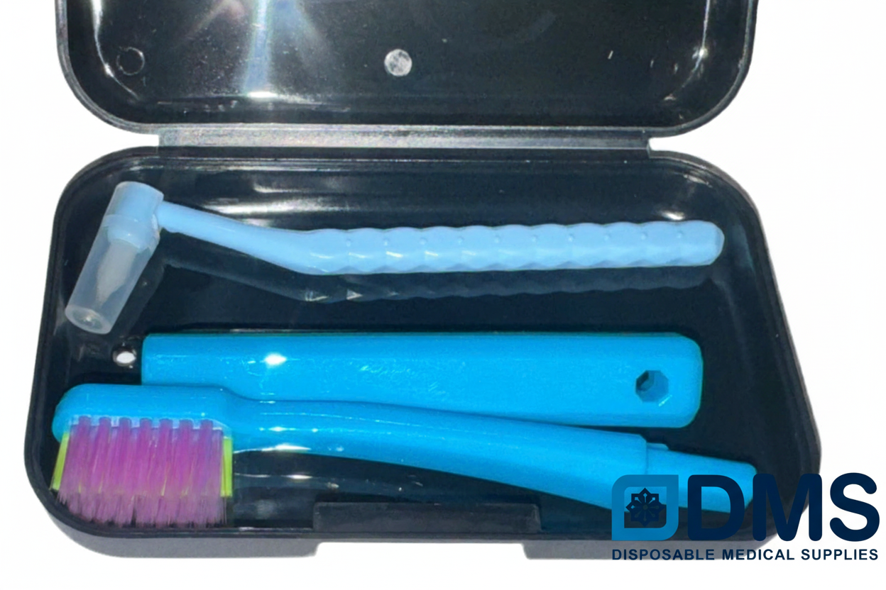 Daily orthodontic oral care routine using Kensington 1975 mini orthodontic kit