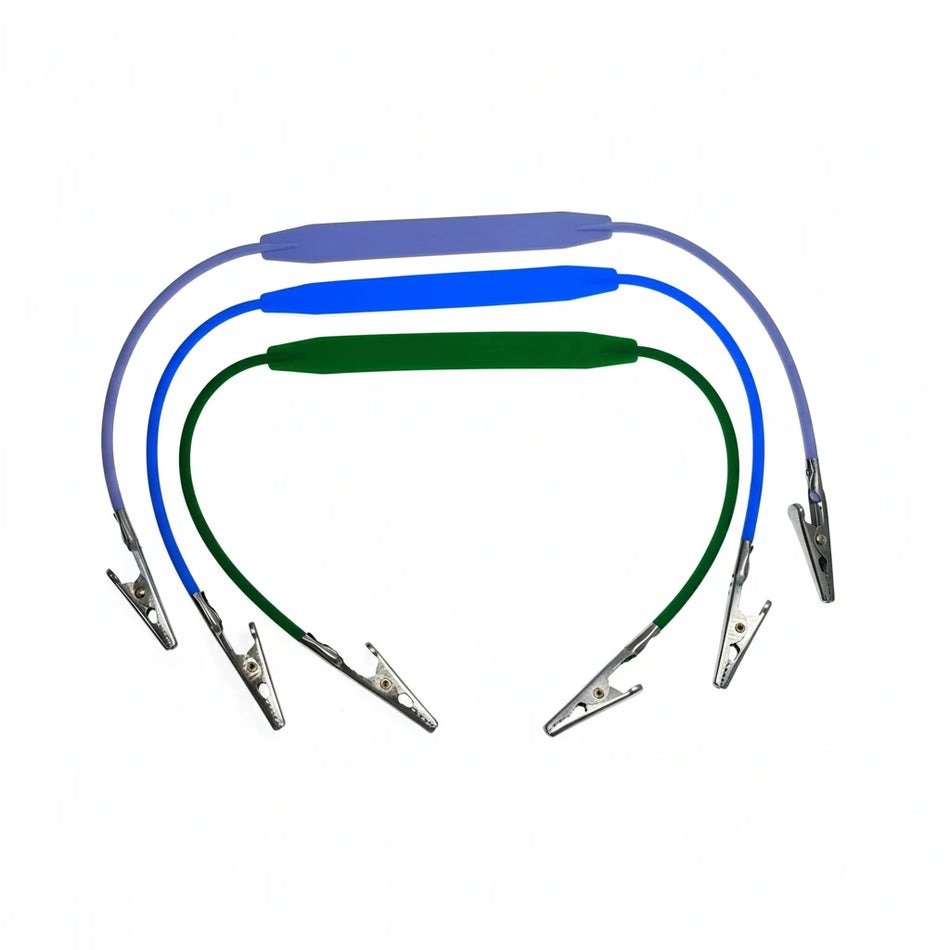 Reusable autoclavable dental bib clip with silicone strip and 304 stainless steel crocodile clip
