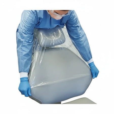 Box of 225 dental chair barrier sleeves bulk packaging disposable medical supplies