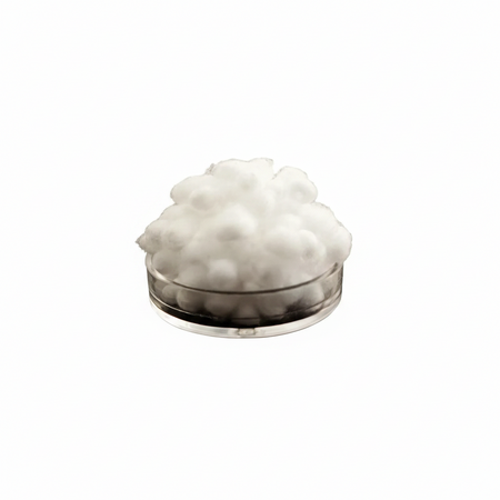 Dental cotton pellets size #5 (2.4mm XXS), 100% natural cotton
