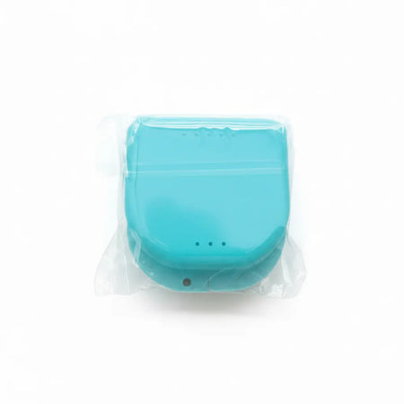 Dental retainer box with ventilation holes in resealable bag