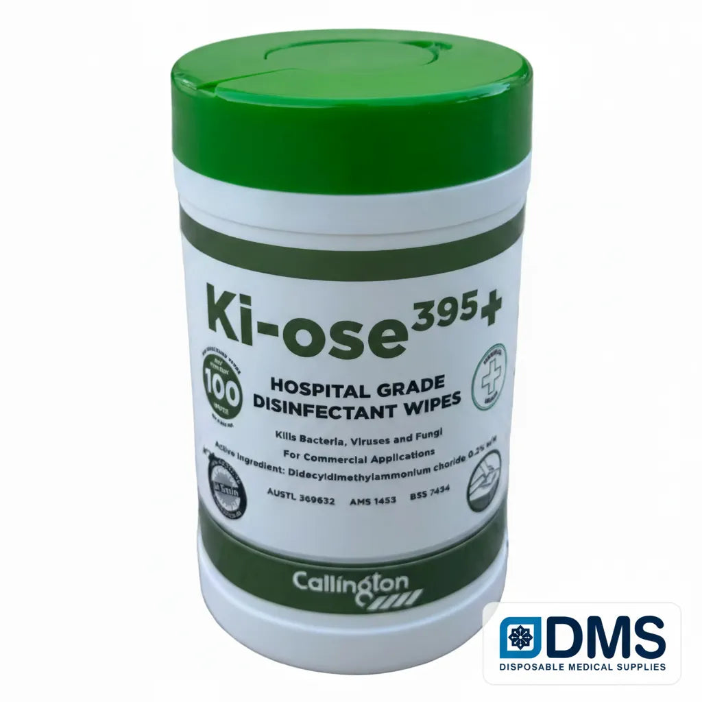 Professional disinfectant wipes used in hospitals, offices, aircraft cabins, gyms, schools, and home kitchens for high touch surface hygiene