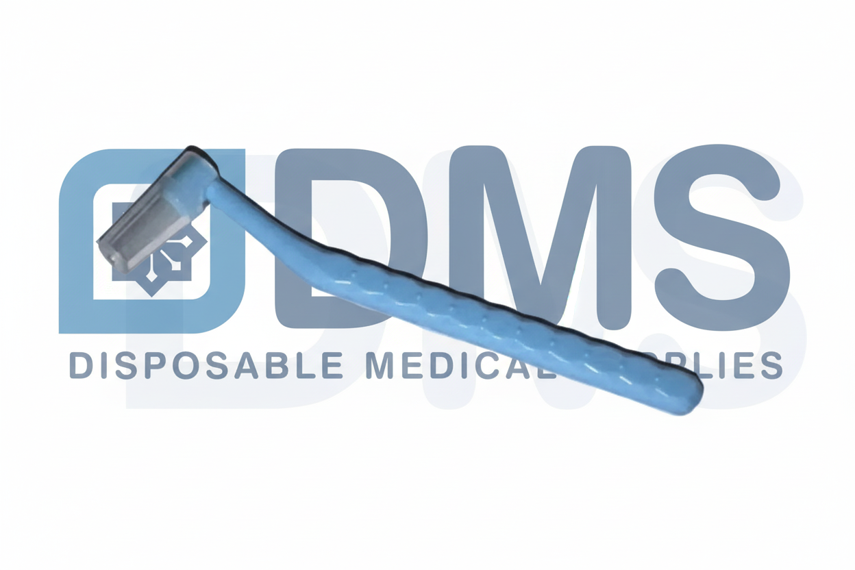 Ergonomic non slip handle for controlled and comfortable orthodontic brushing