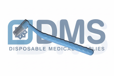 Ergonomic non slip handle for controlled and comfortable orthodontic brushing