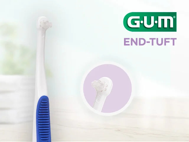 GUM® END-TUFT Toothbrush - For Difficult-to-Reach Areas Cleaning