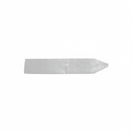 Clear short handpiece barrier sleeve measuring 20.3 cm (8 inches), individual sleeve.