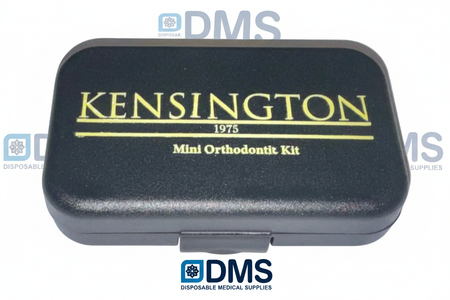 Complete Kensington 1975 orthodontic care kit including interdental brushes and orthodontic toothbrush