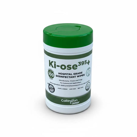 Ki-ose395+ hospital grade disinfectant wipes 100 pack for fast surface sanitising, killing 99.9 percent of bacteria and viruses including COVID-19