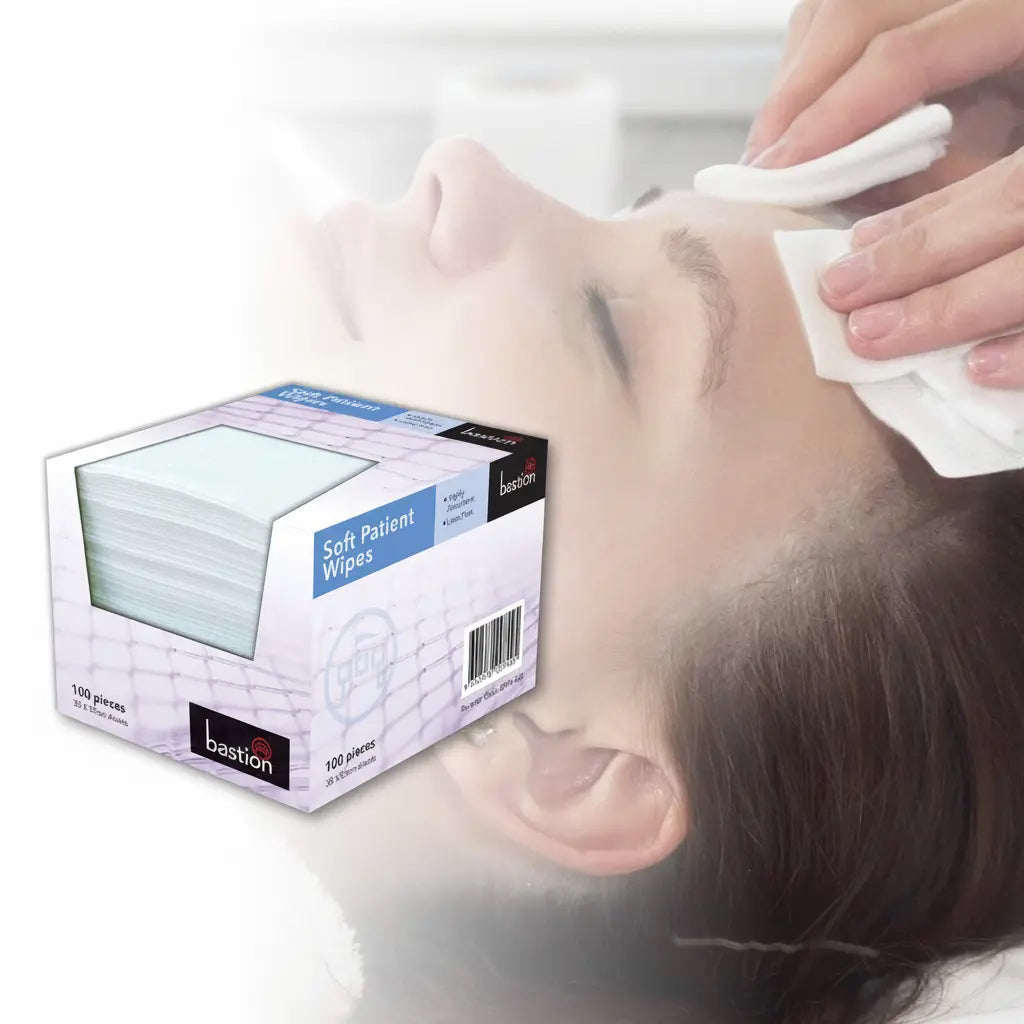 soft disposable patient wipes for medical dental and healthcare sensitive skin
