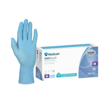 Medicom SafeTouch Advanced Pure accelerator-free nitrile examination gloves