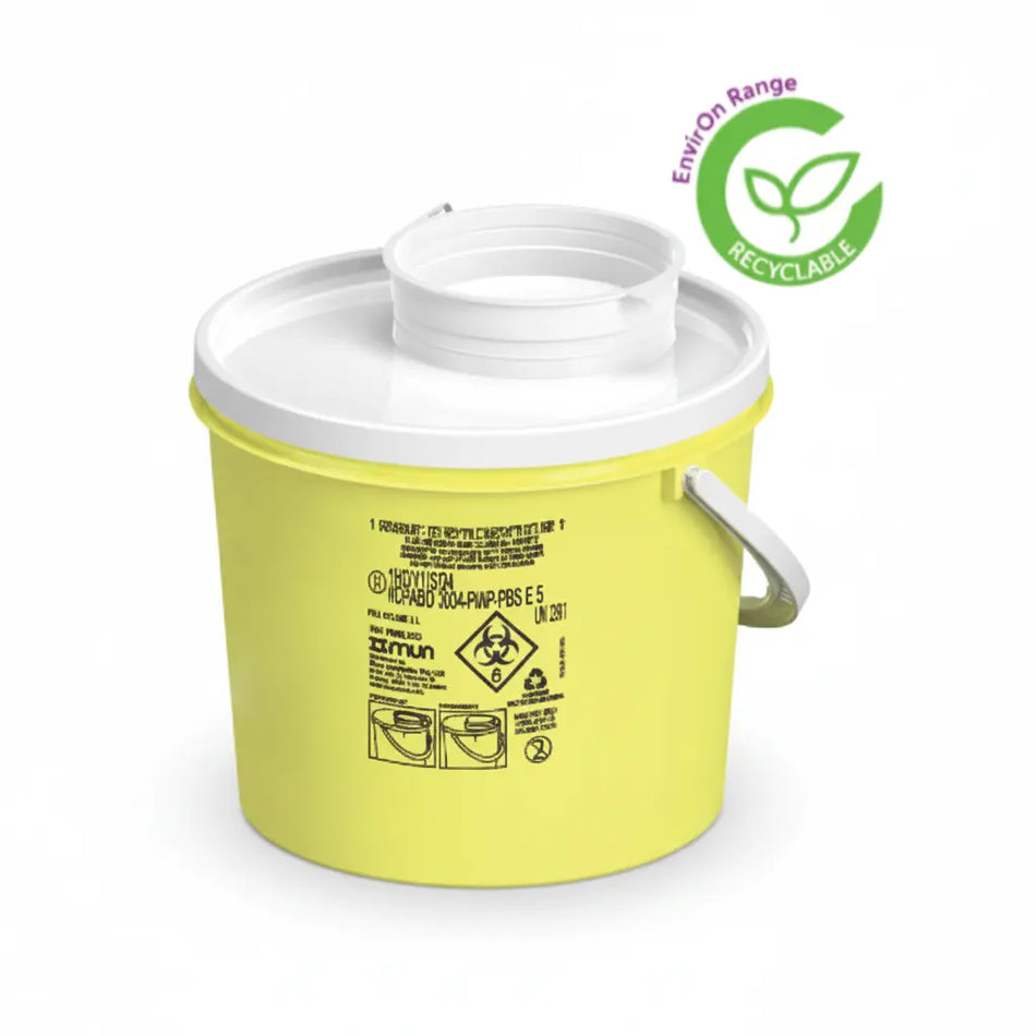 Mun PBS ECO 5L sharps container disposable medical sharps disposal bin