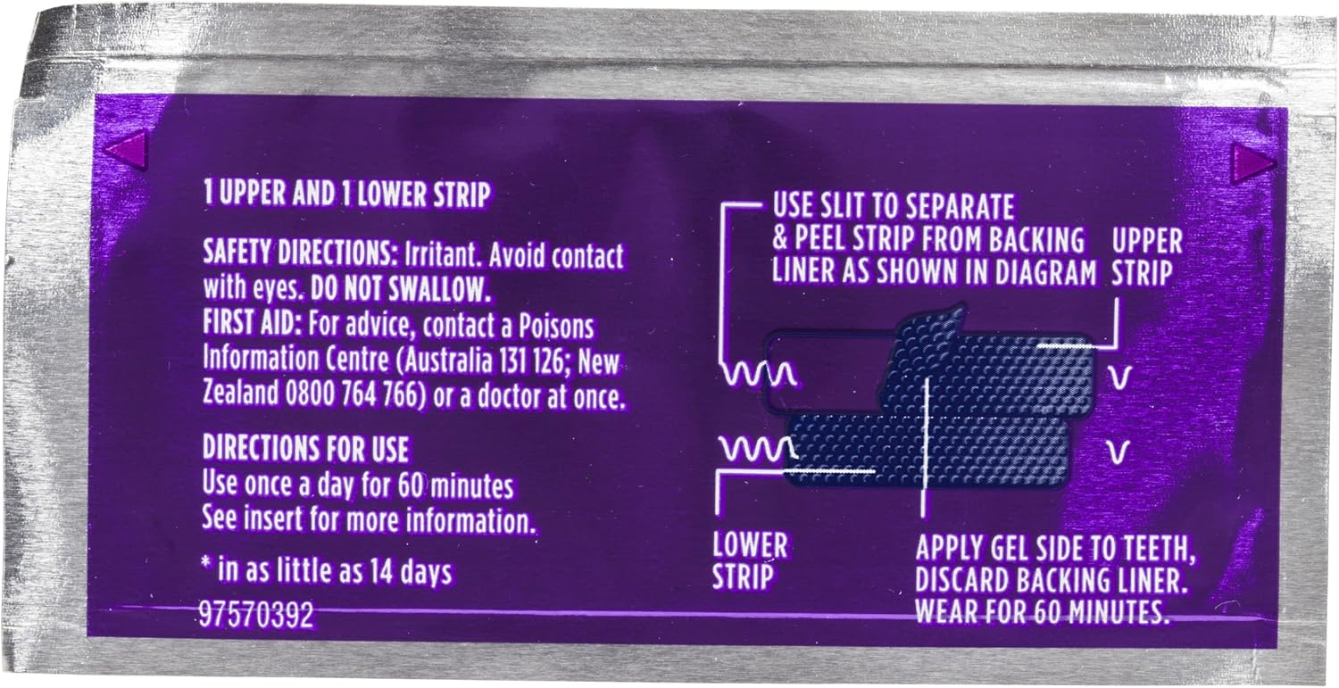 Dentist recommended Oral-B Luxe Advanced Seal 3D White Whitening Strips – Safe and professional grade