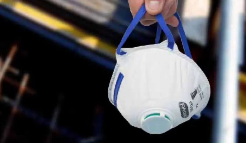 P2 mask with valve breathable design latex free headband straps for comfort