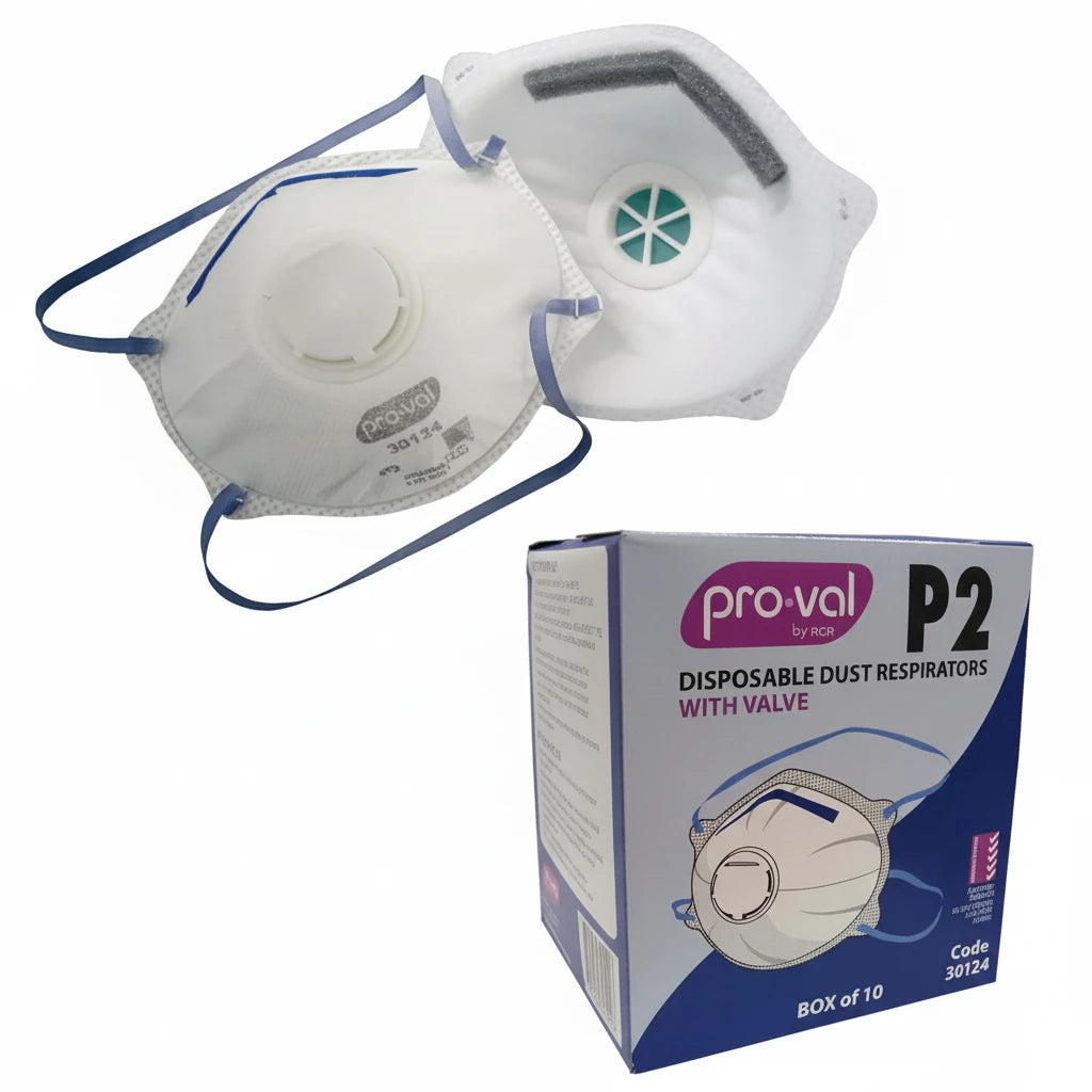 P2 N95 respirator mask with valve 10 pack certified dust protection Australia