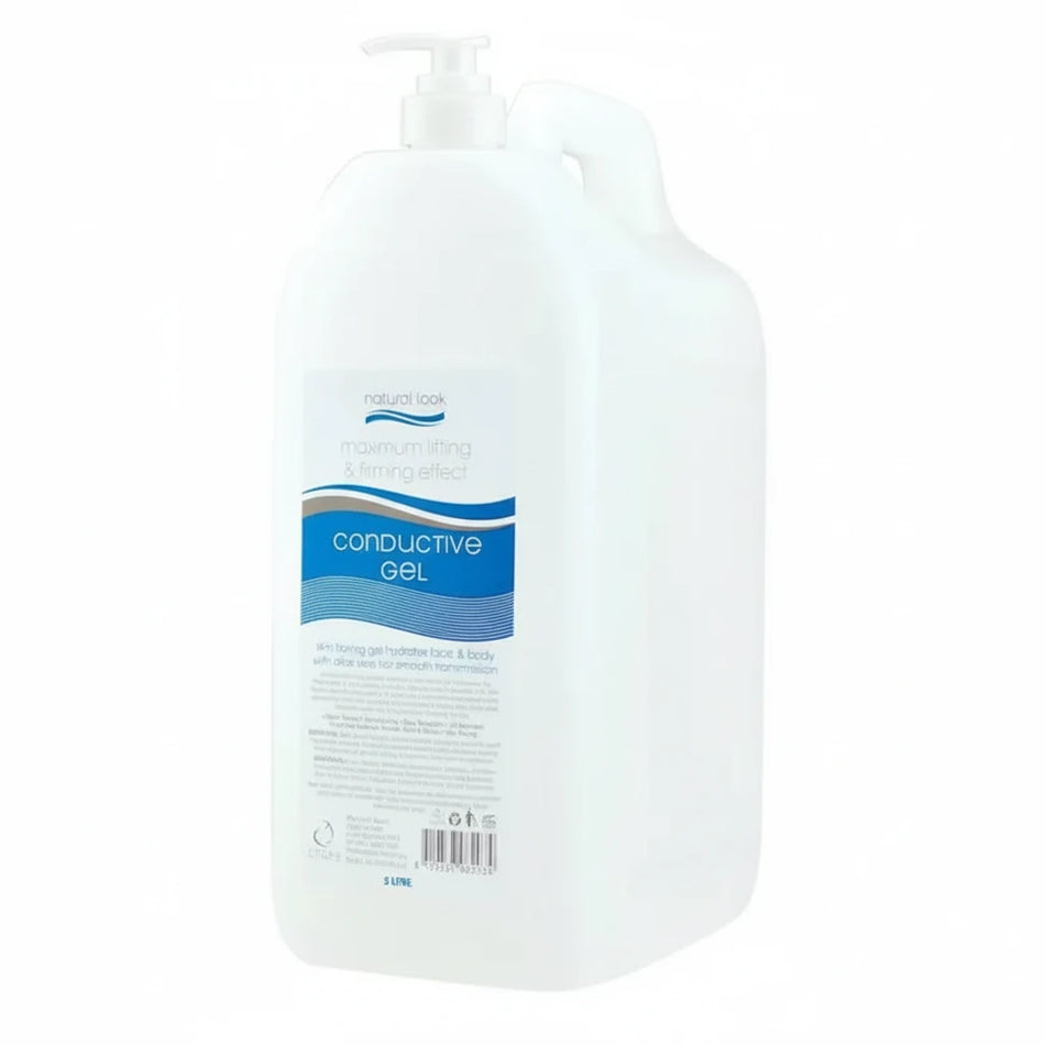 Professional Conductive Gel 5L for microcurrent, RF, ultrasonic, galvanic and IPL treatments used in beauty salons and aesthetic clinics