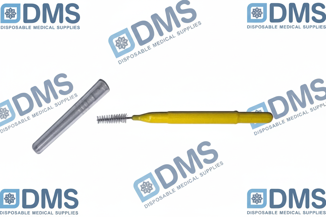 Straight interdental brush for effective plaque removal between teeth
