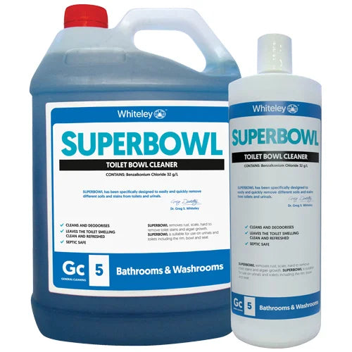 Superbowl toilet cleaner used in commercial and healthcare washroom environments