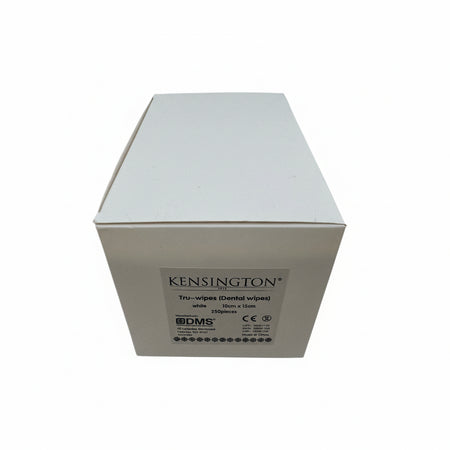 Tru-Wipes dental wipes 10×15 cm size – perfect for surface cleaning, instrument prep, and patient hygiene.