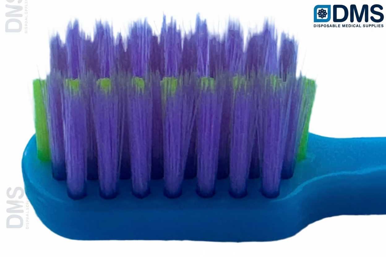 Ultra soft orthodontic toothbrush designed for gentle daily cleaning with braces