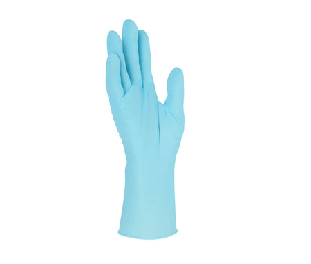Ultra thin powder free nitrile gloves offering high tactile sensitivity for precise medical and dental tasks