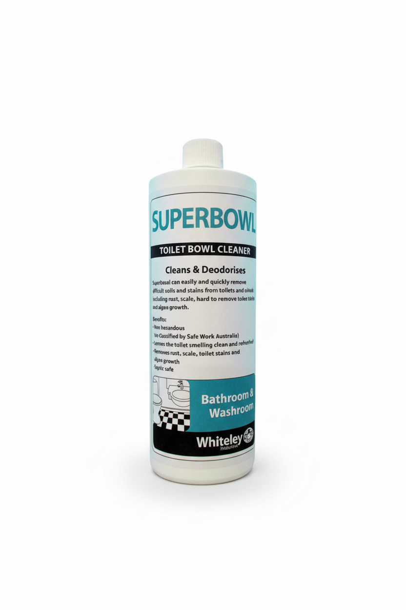 Whiteley Superbowl heavy duty toilet and urinal cleaner 1 litre bottle