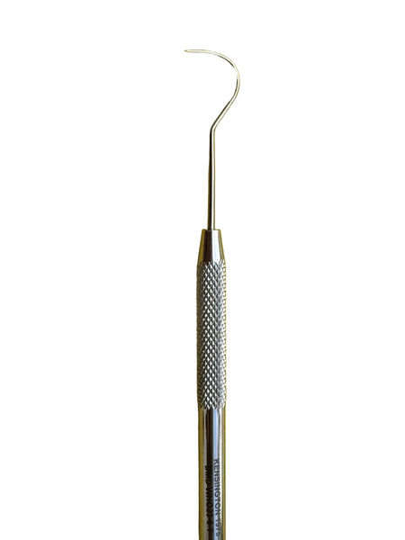 Side view of Williams periodontal probe Explorer 23 double ended stainless steel dental diagnostic instrument