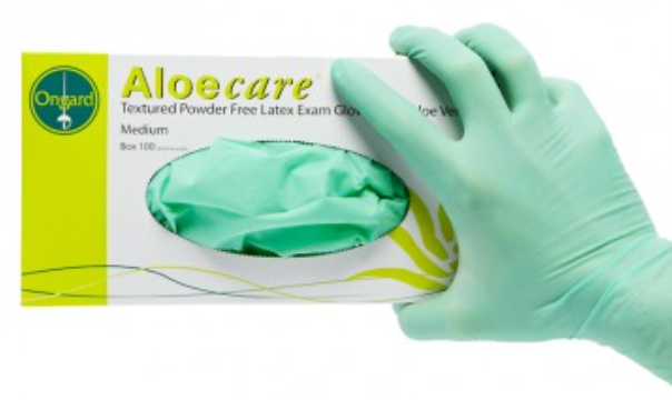 Latex Gloves Aloecare