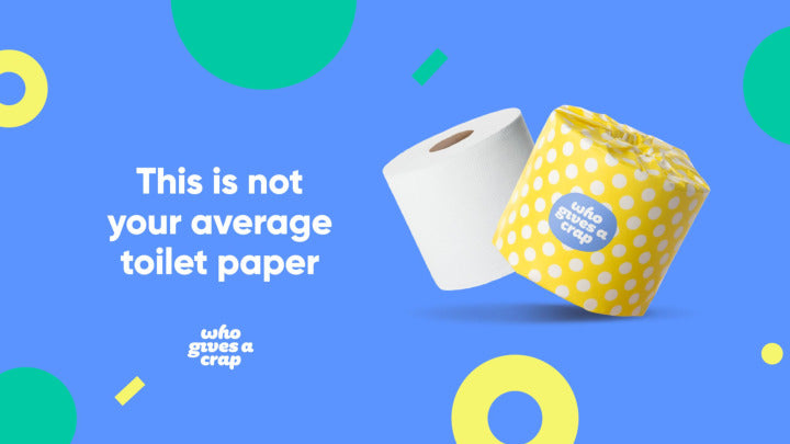 Eco friendly recycled toilet paper made with 100 percent recycled paper