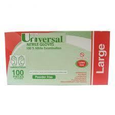 Nitrile powder-free disposable gloves used for medical, food handling, laboratory and industrial protection